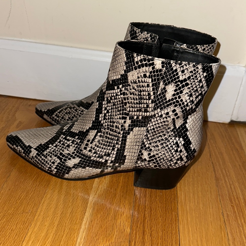 Marc Fisher Snakeskin Booties